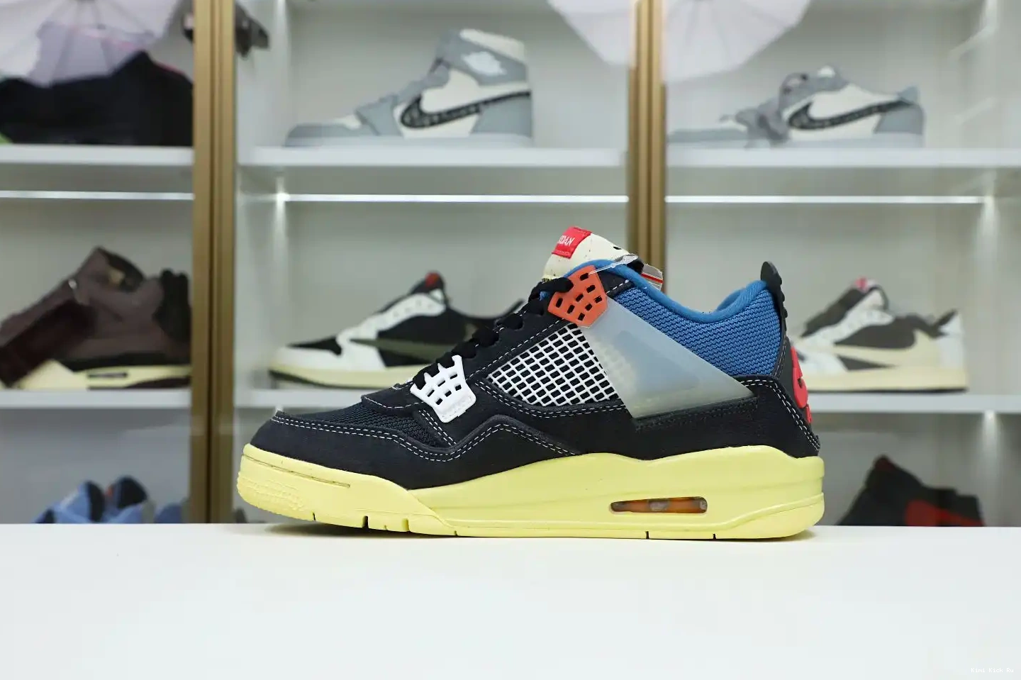 Kimikick UNION 4 'OFF AIR JORDAN NOIR' RETRO X LA 0614
